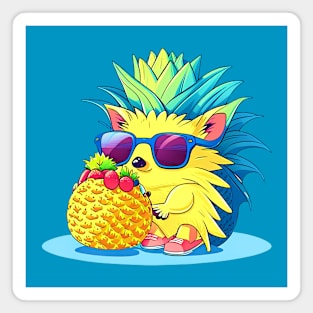 AI - pineapple Hedgehog Magnet